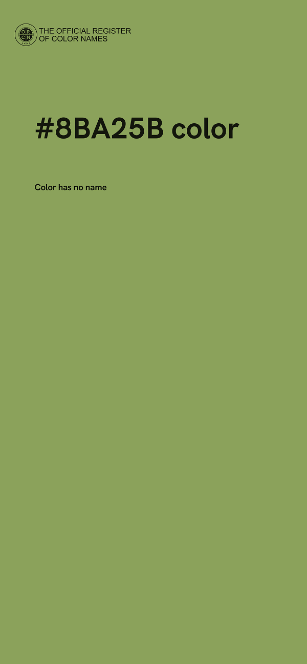 #8BA25B color image