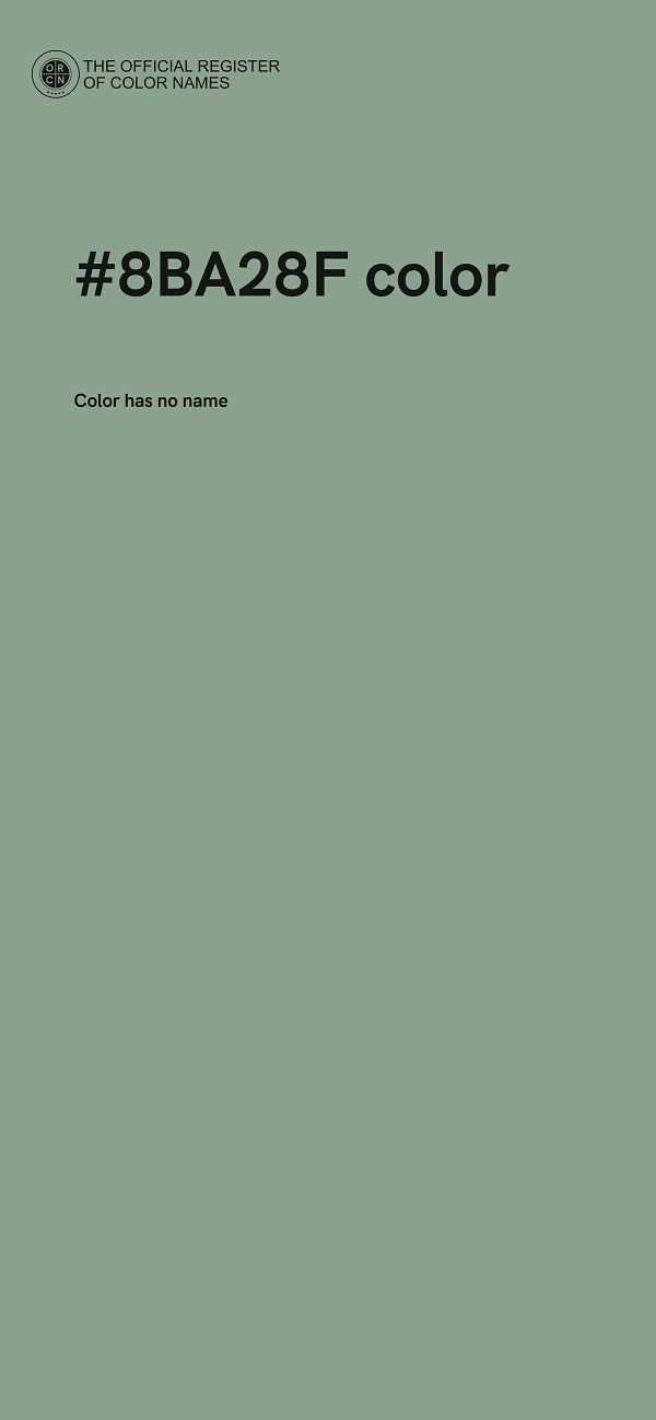 #8BA28F color image