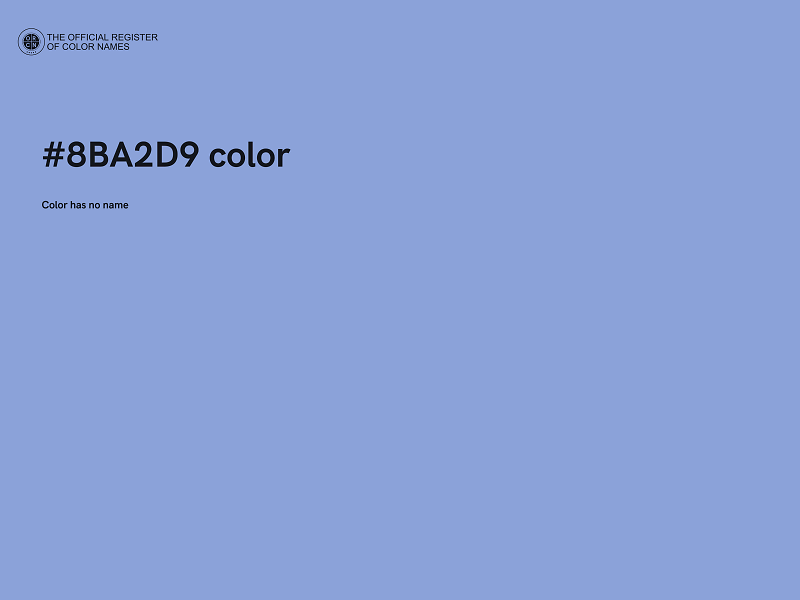 #8BA2D9 color image