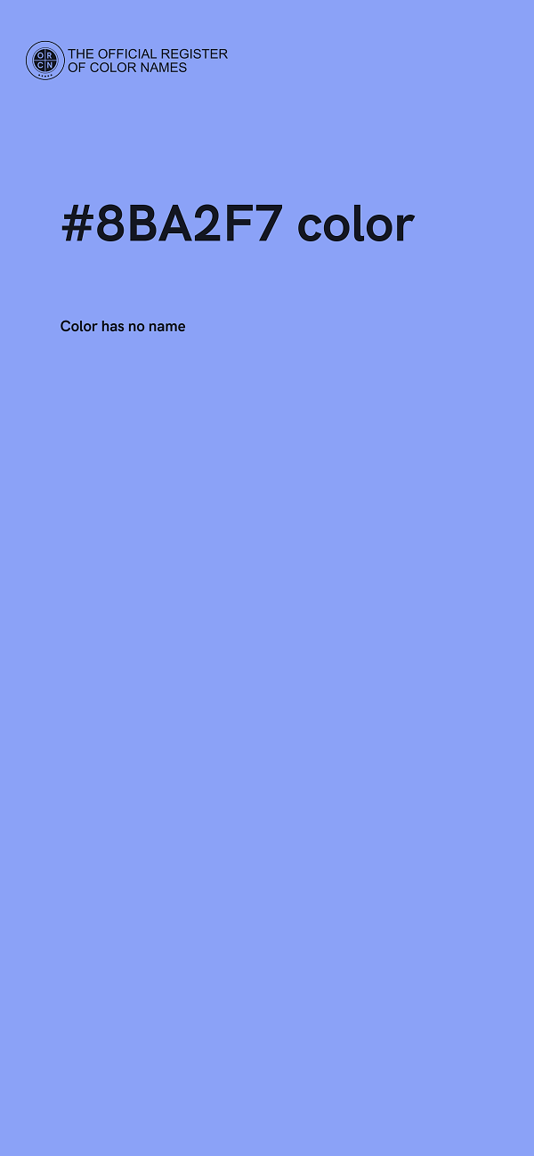 #8BA2F7 color image