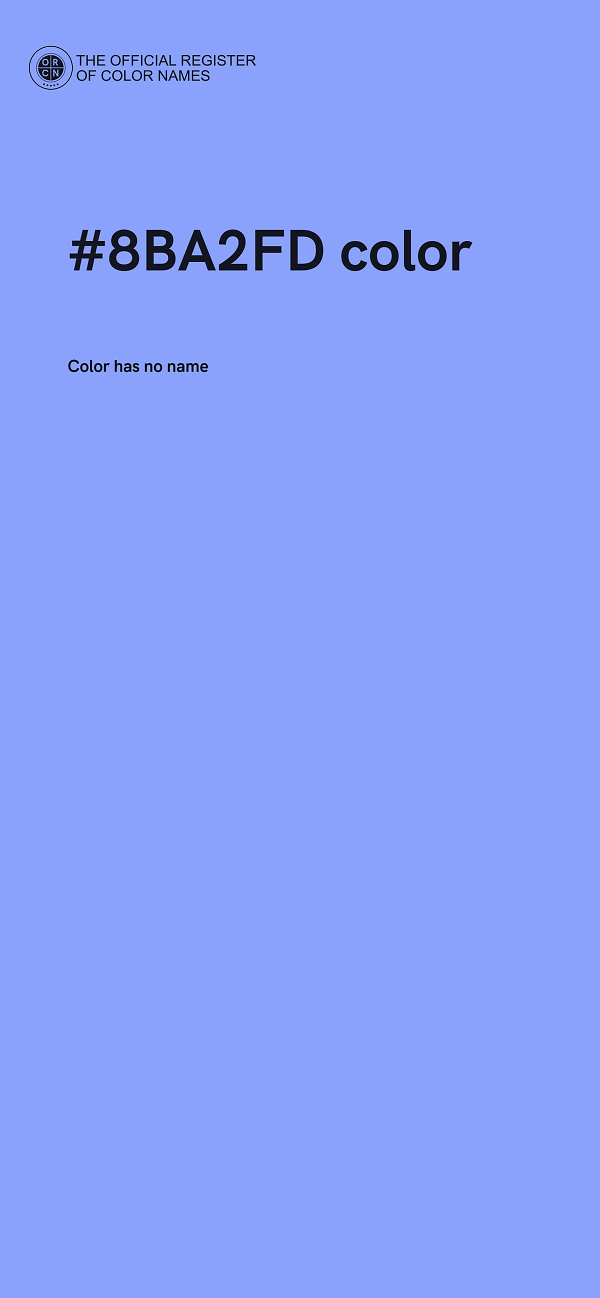 #8BA2FD color image
