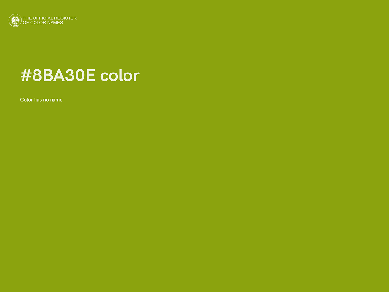 #8BA30E color image