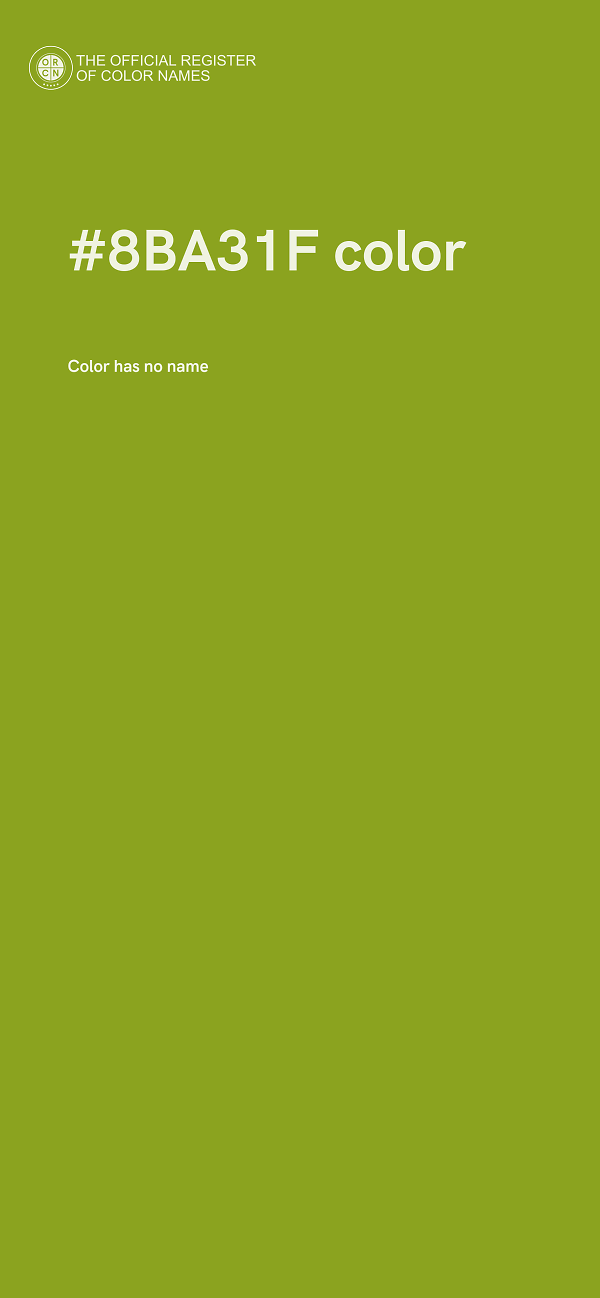 #8BA31F color image
