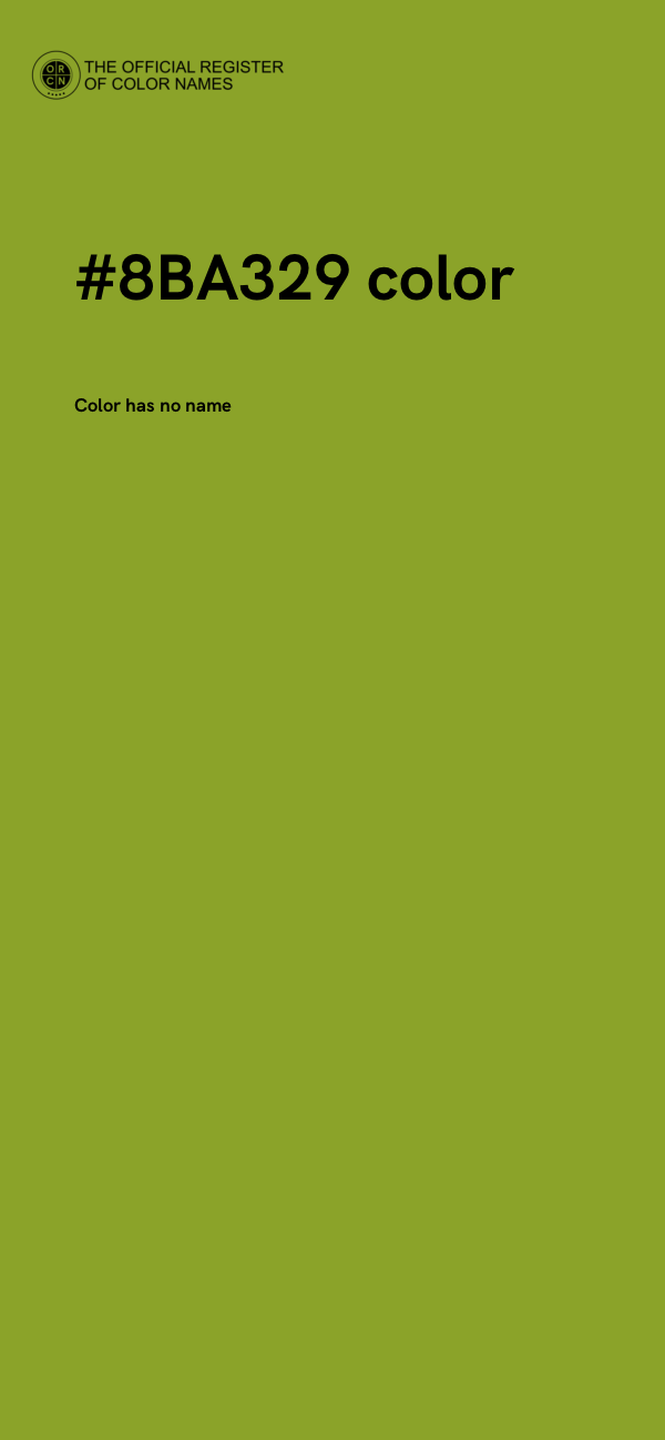 #8BA329 color image