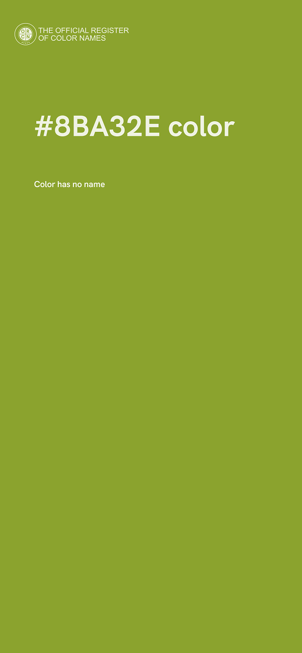 #8BA32E color image