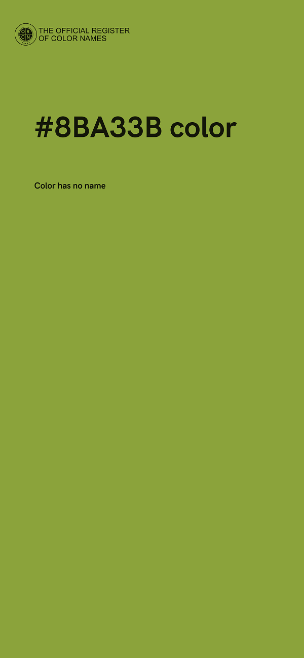 #8BA33B color image