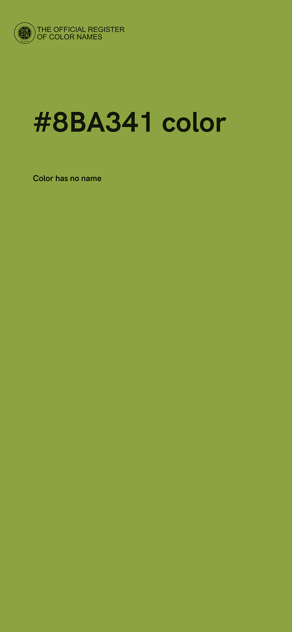 #8BA341 color image