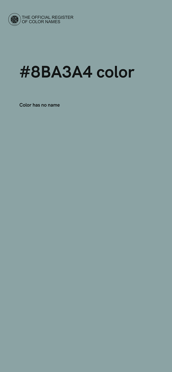 #8BA3A4 color image