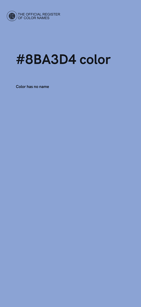 #8BA3D4 color image
