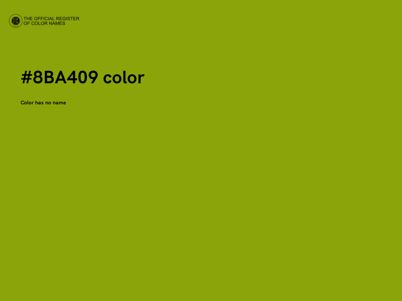 #8BA409 color image
