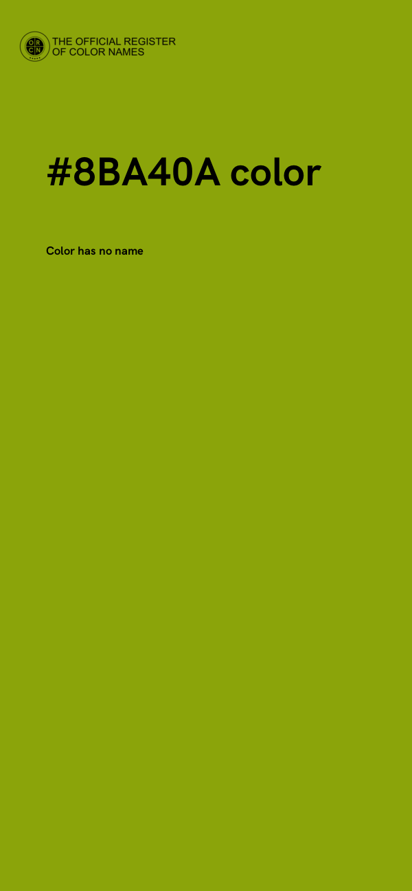#8BA40A color image