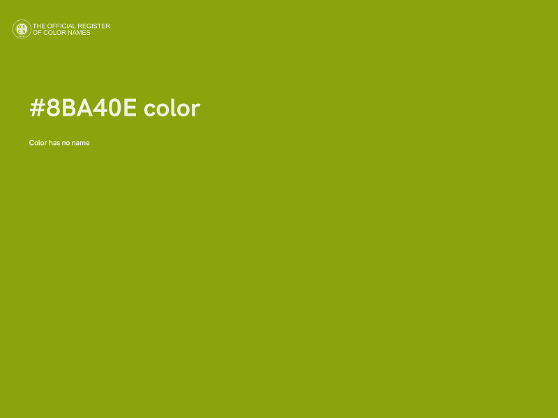 #8BA40E color image