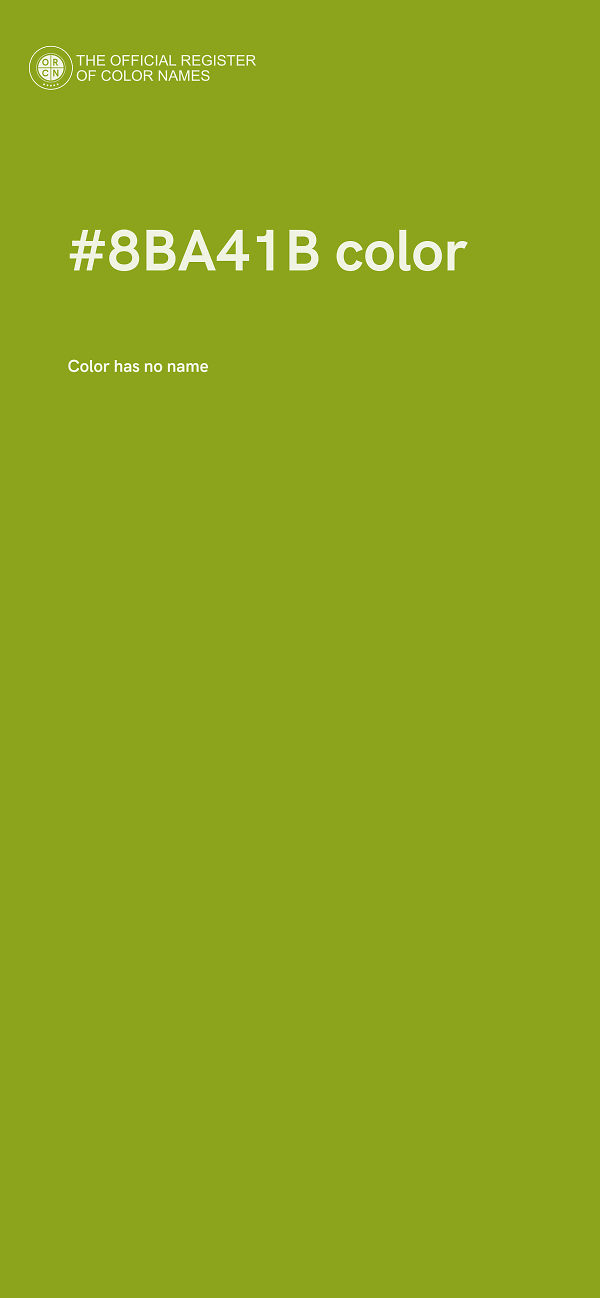 #8BA41B color image