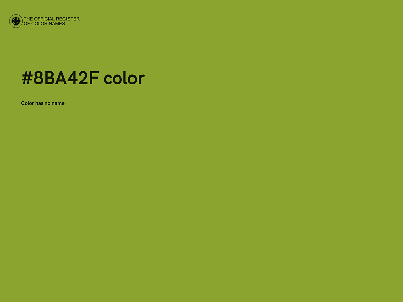 #8BA42F color image