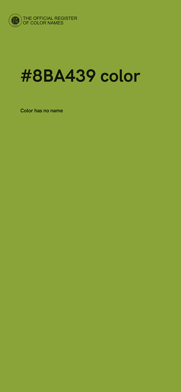 #8BA439 color image