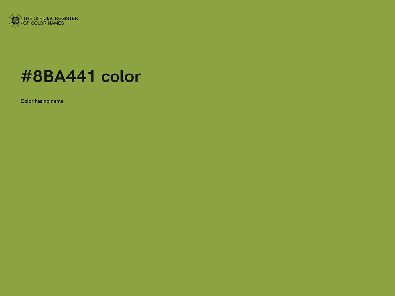 #8BA441 color image
