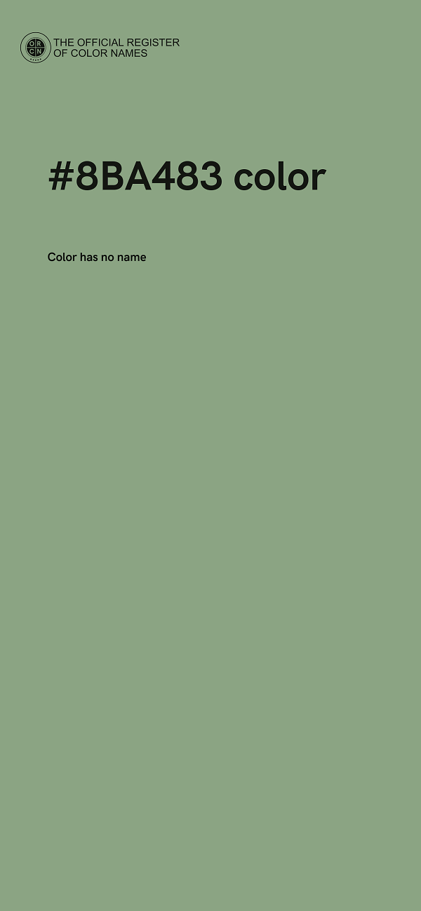 #8BA483 color image