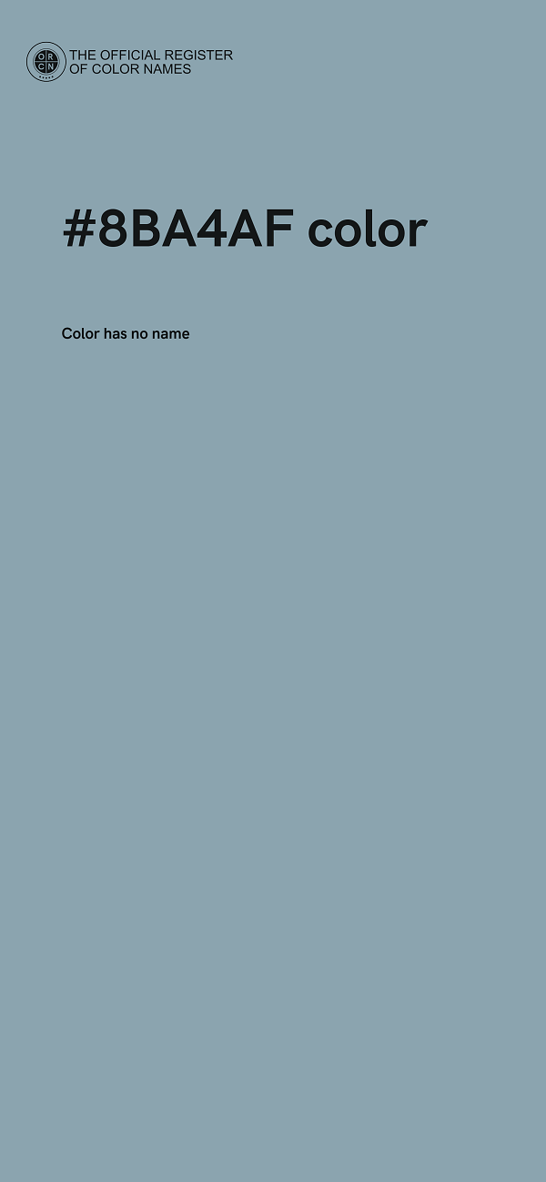 #8BA4AF color image