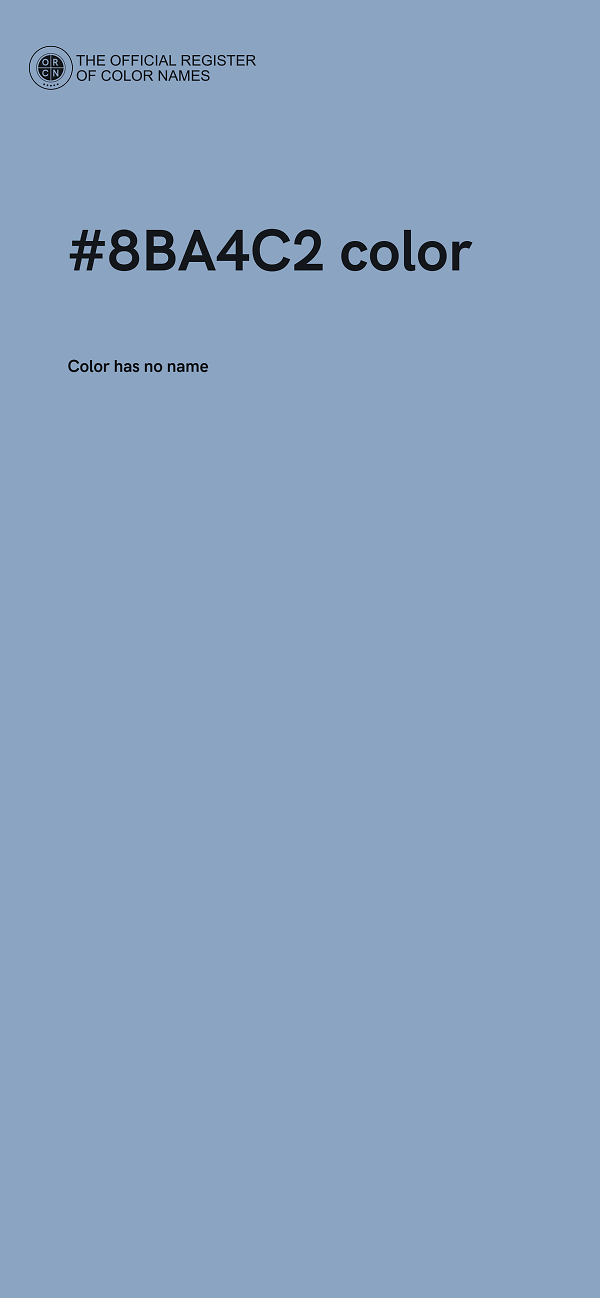 #8BA4C2 color image