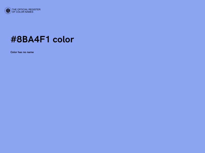 #8BA4F1 color image