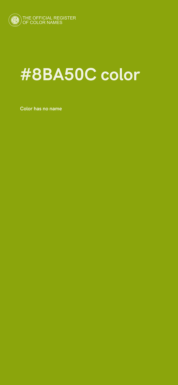 #8BA50C color image
