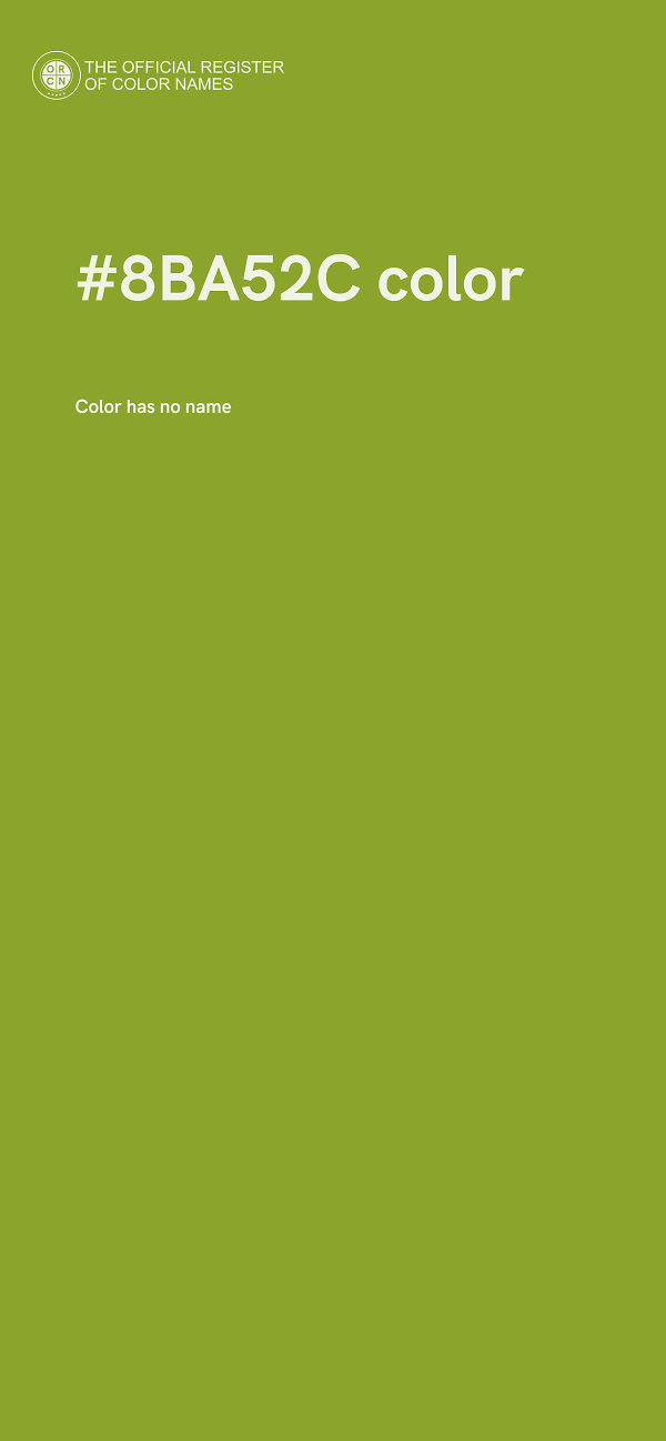 #8BA52C color image