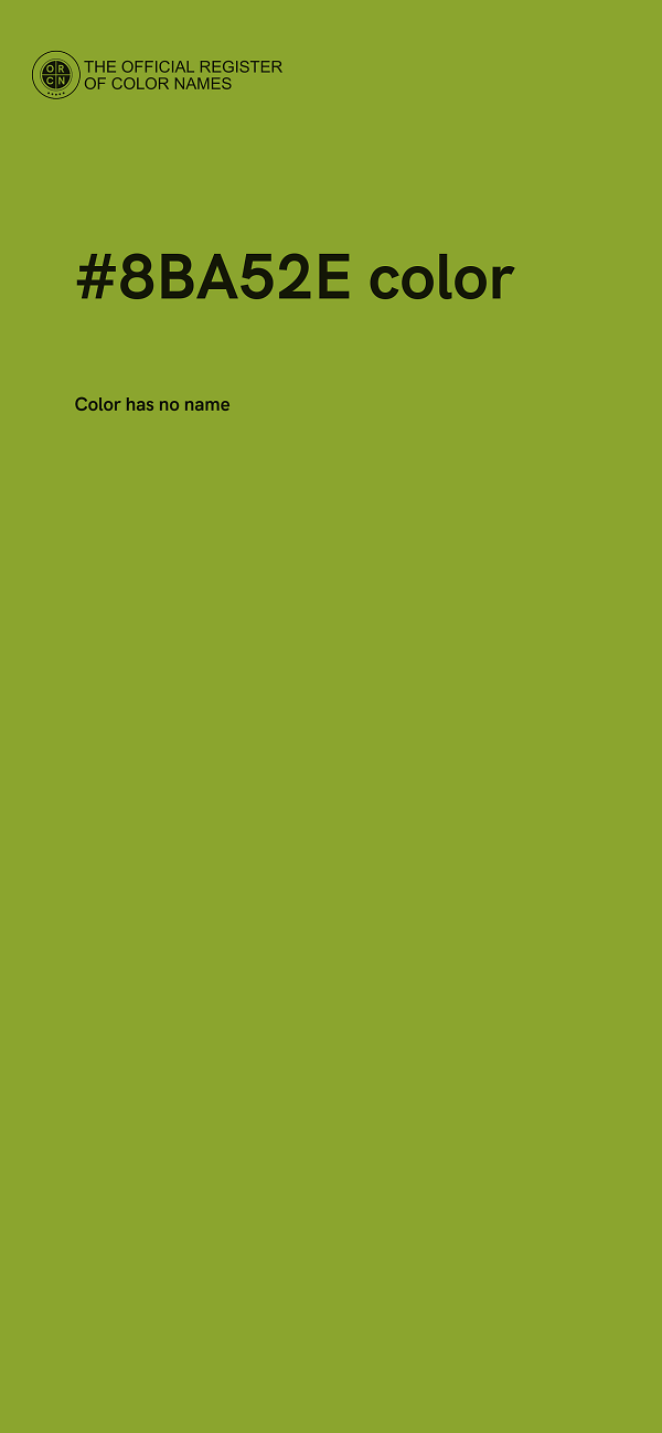 #8BA52E color image
