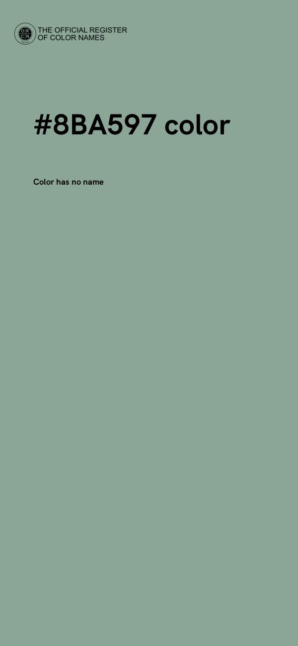 #8BA597 color image