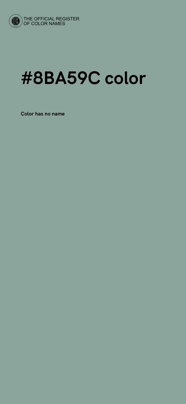 #8BA59C color image