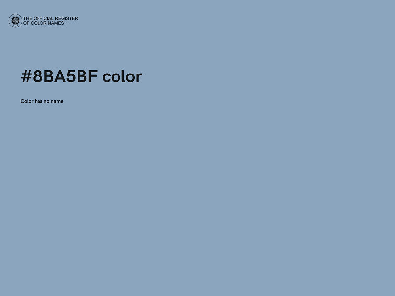 #8BA5BF color image