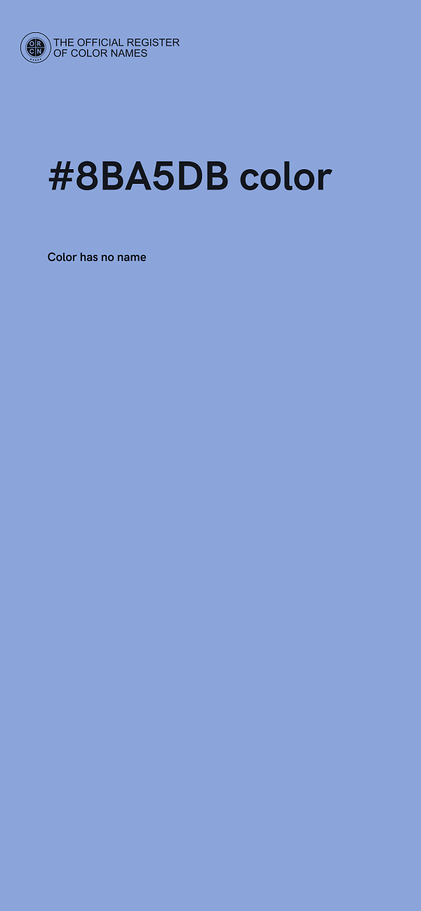 #8BA5DB color image