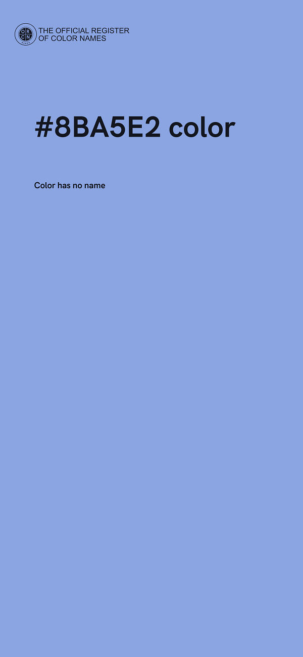 #8BA5E2 color image