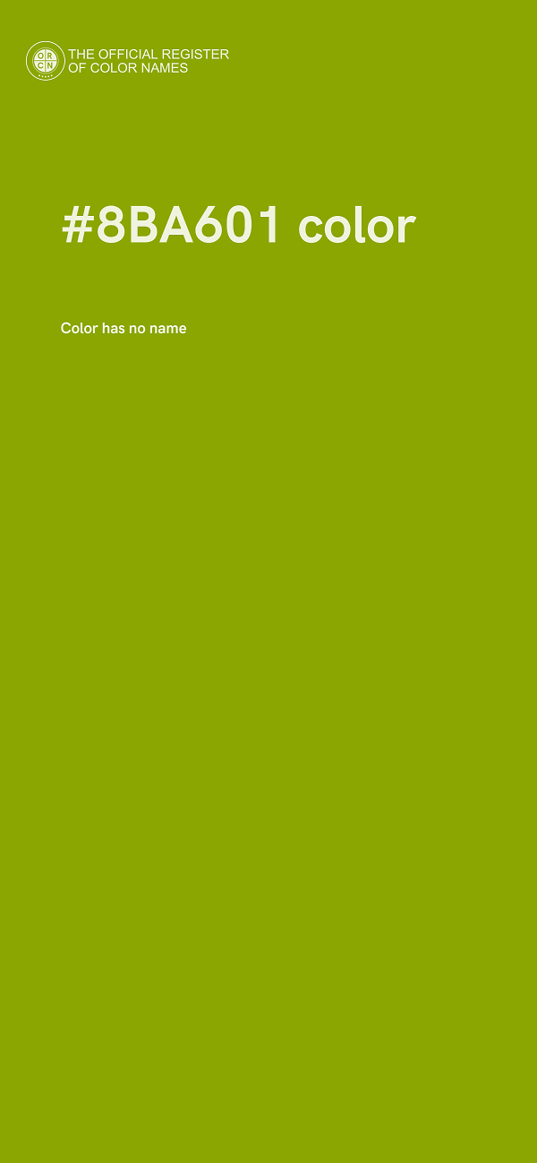 #8BA601 color image
