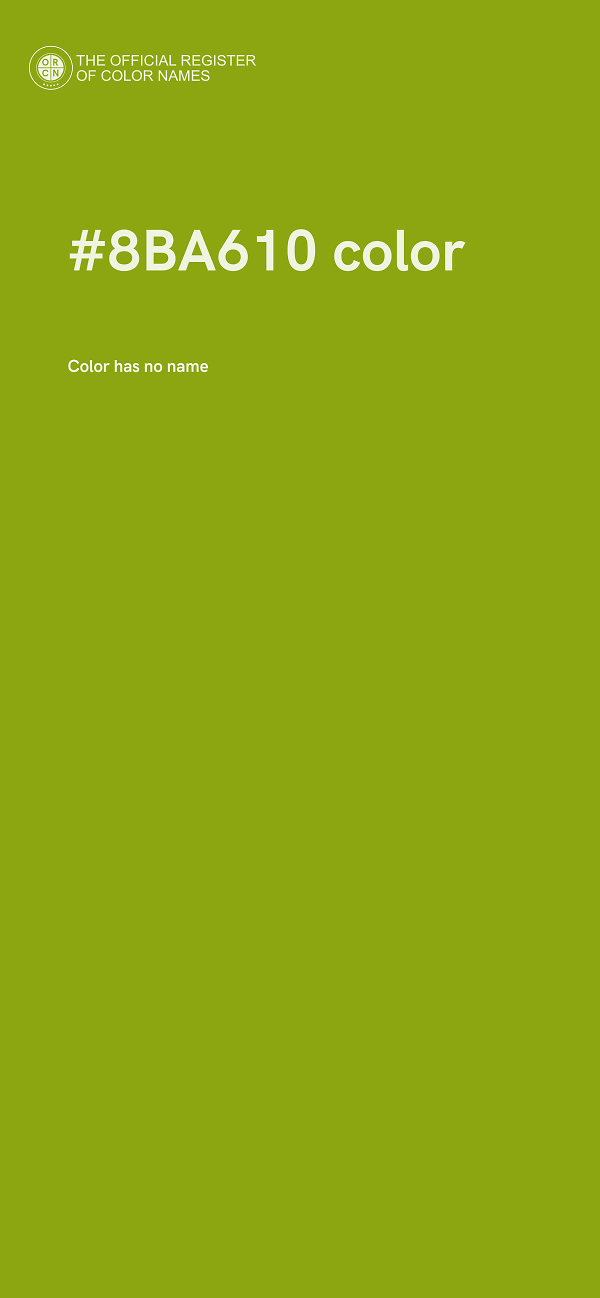 #8BA610 color image