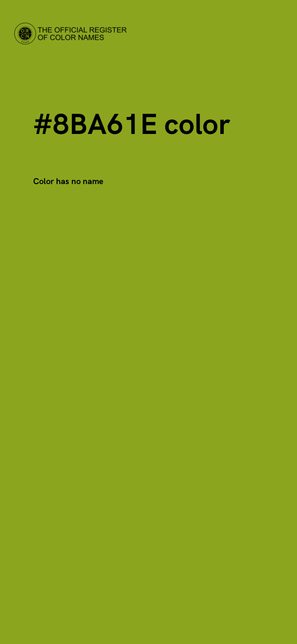 #8BA61E color image