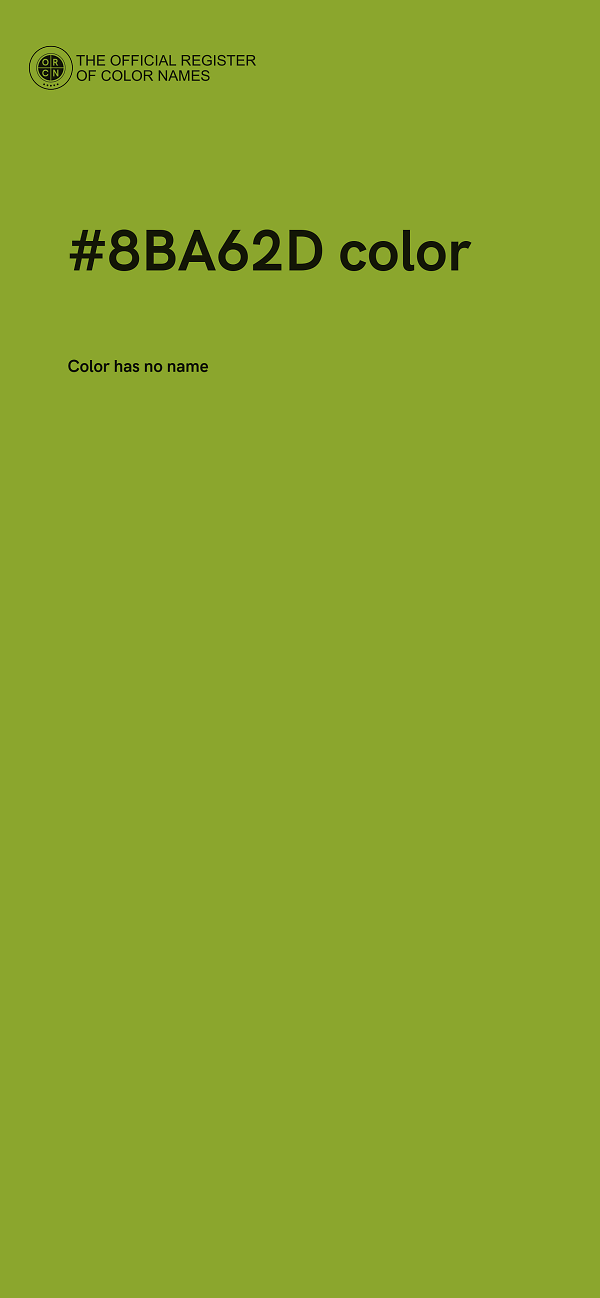 #8BA62D color image
