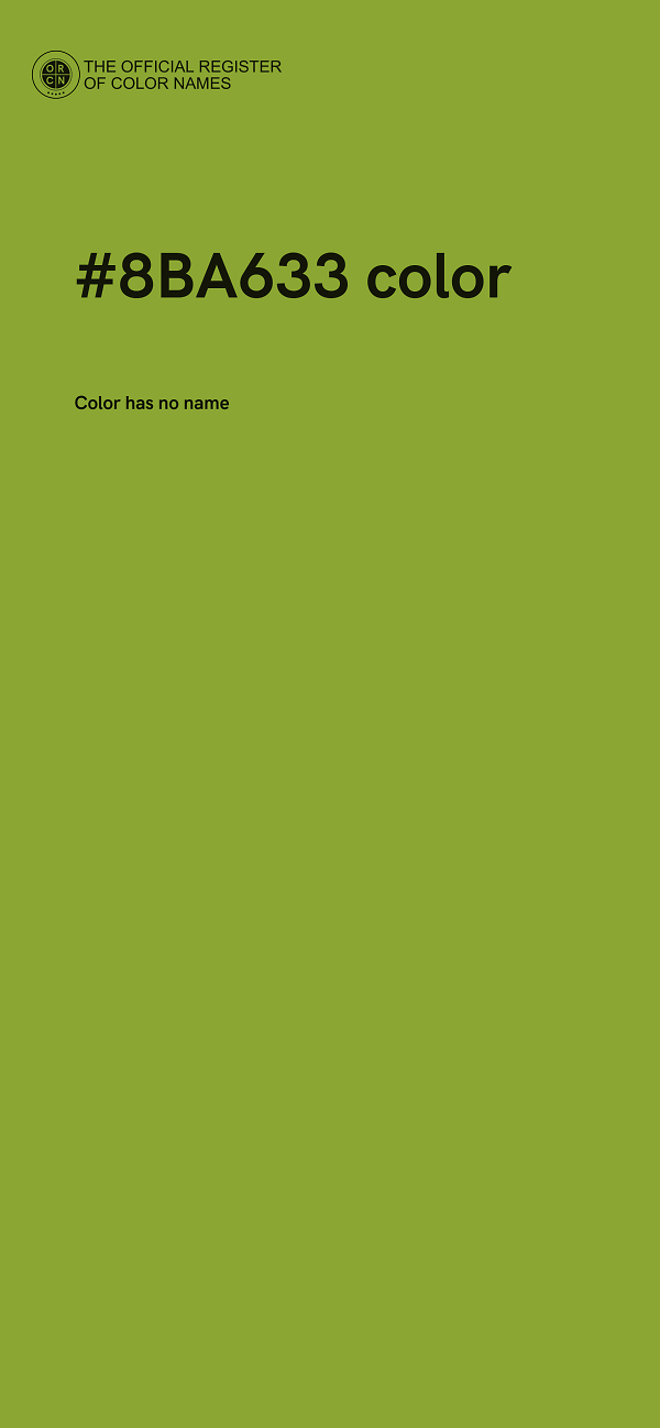 #8BA633 color image
