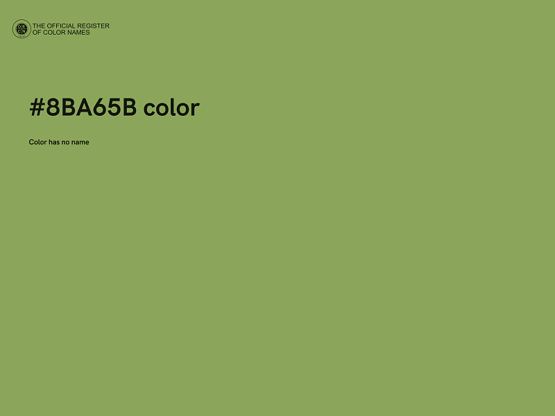 #8BA65B color image