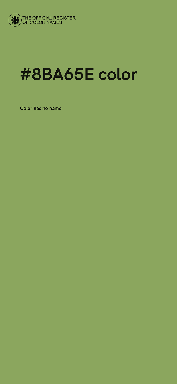 #8BA65E color image