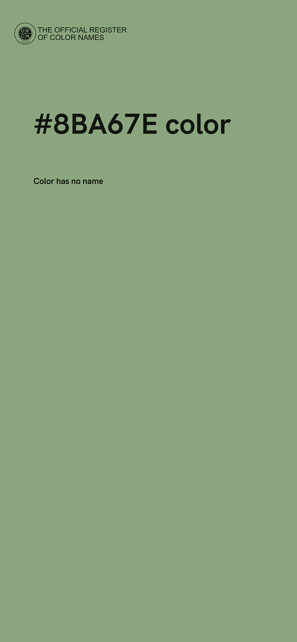#8BA67E color image