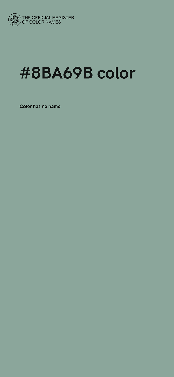 #8BA69B color image