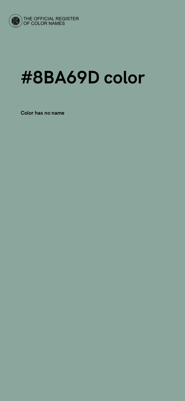 #8BA69D color image