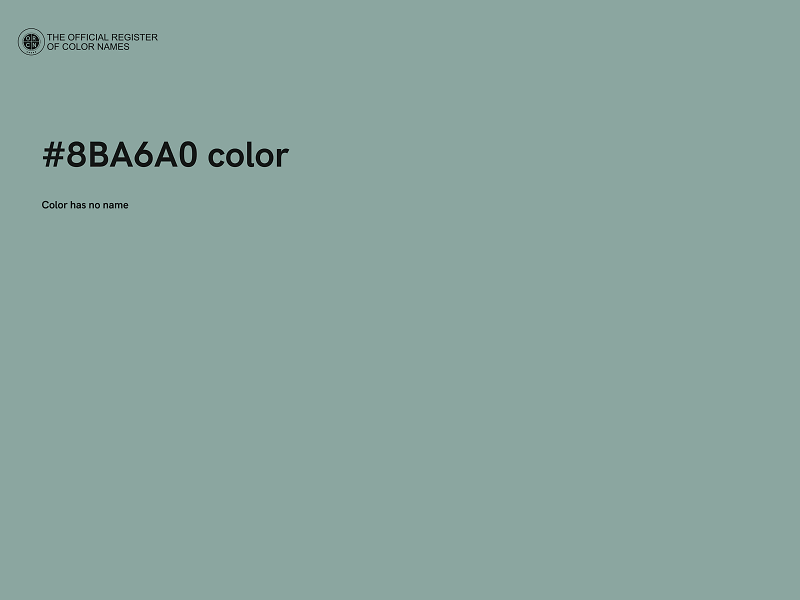 #8BA6A0 color image