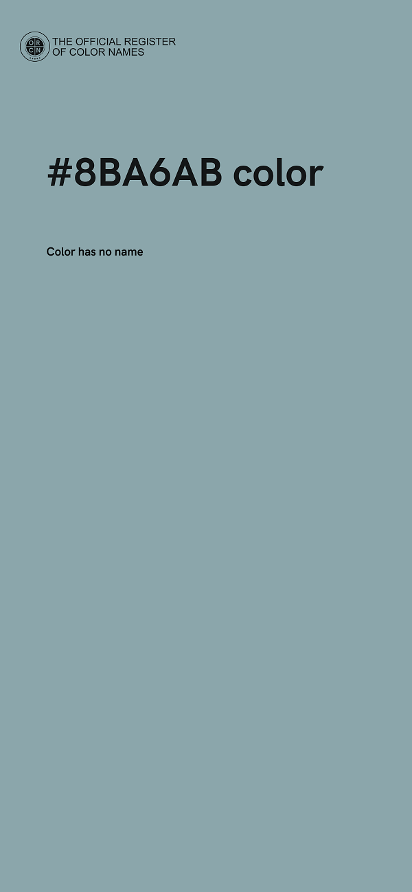 #8BA6AB color image