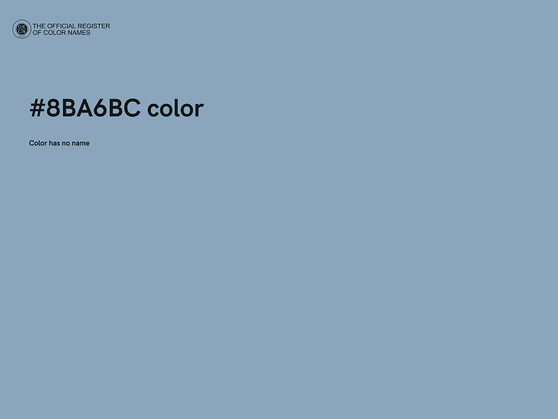 #8BA6BC color image