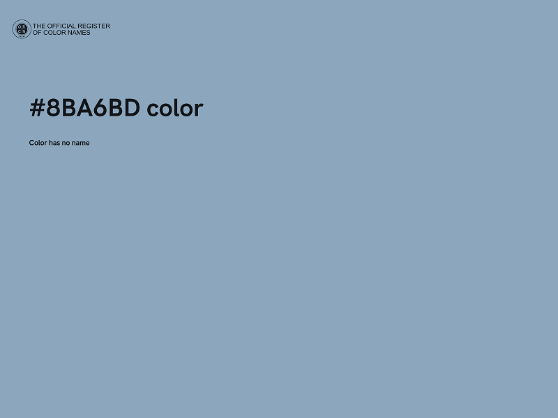 #8BA6BD color image