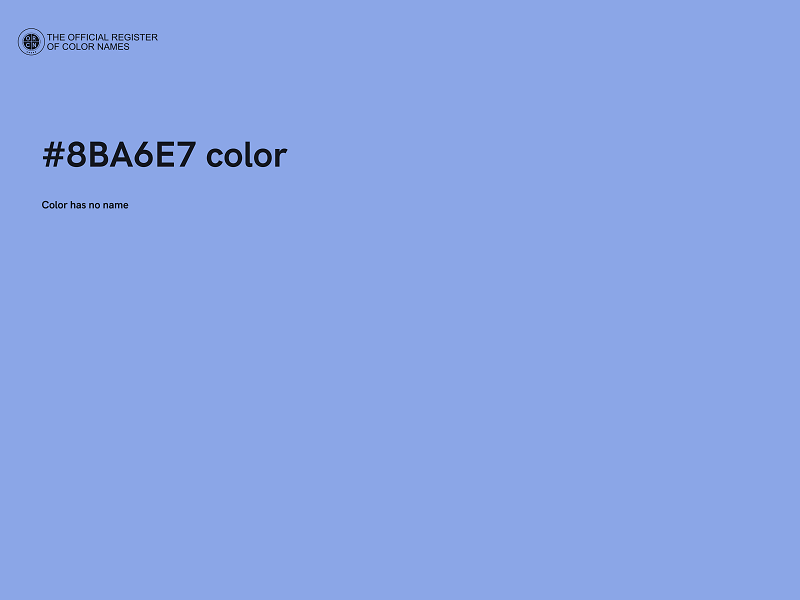 #8BA6E7 color image