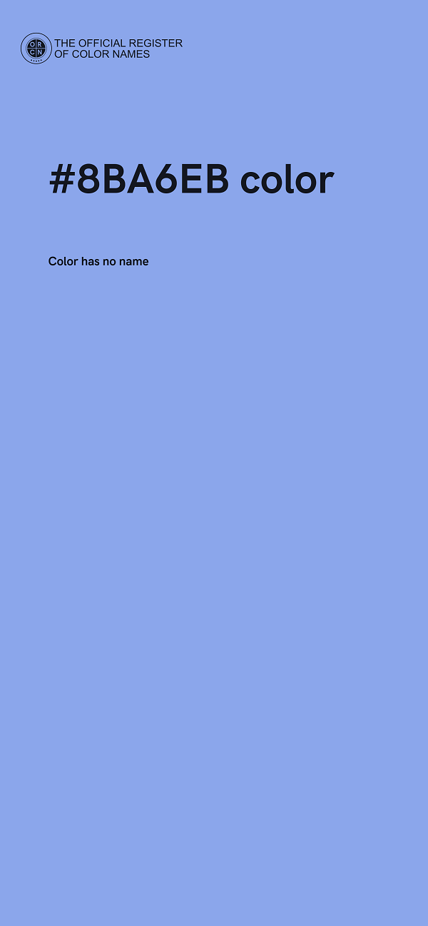 #8BA6EB color image
