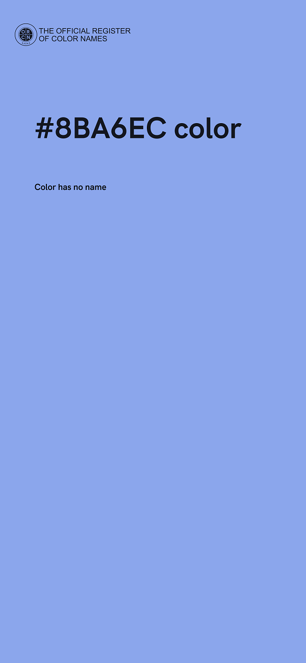 #8BA6EC color image