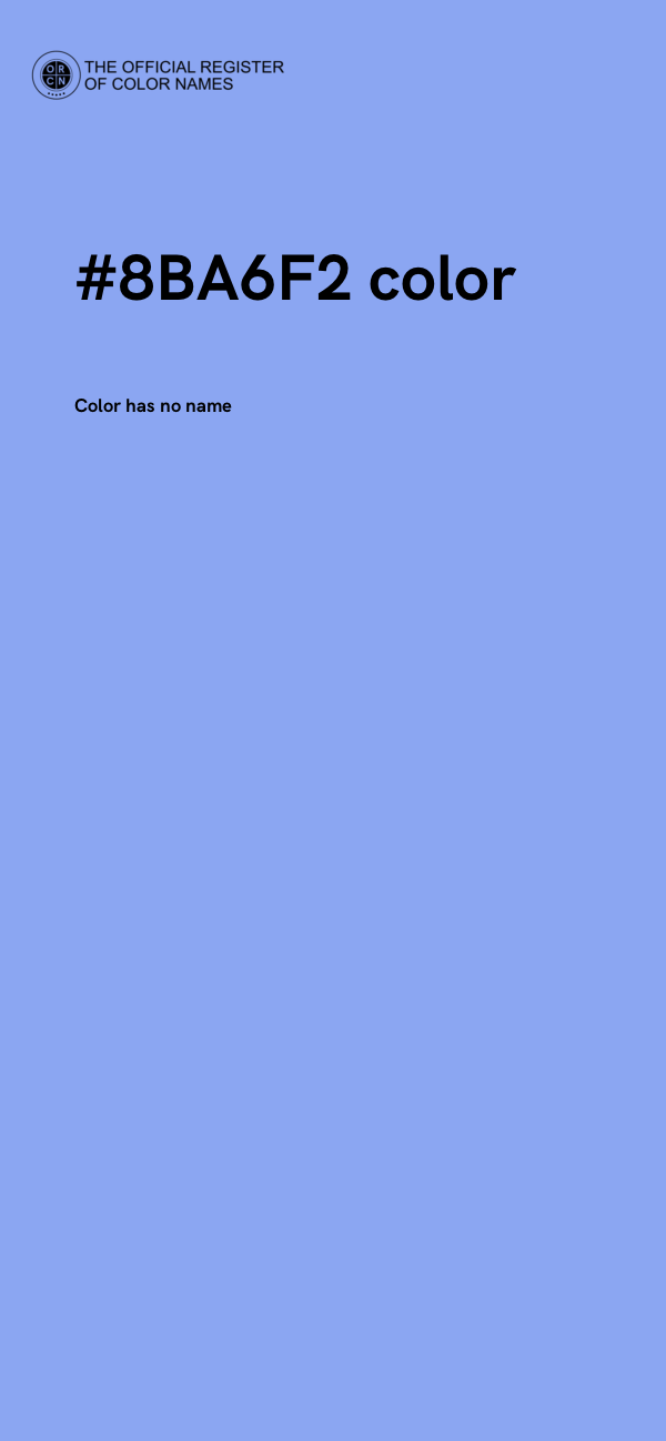 #8BA6F2 color image